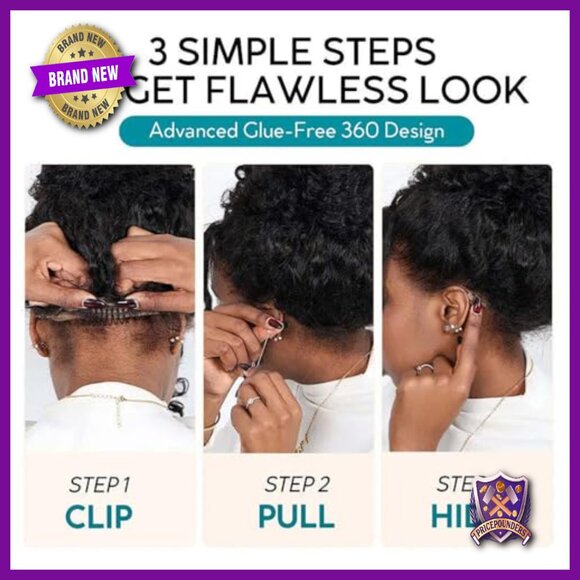 360 Lace Front Human Hair Wig Pre Plucked Bleached Knots Glueless